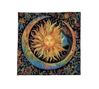 Psdndeww 3. Paño De Varios Tamaños Ligero Que Ahorra Espacio 50x5 0cm/60x60cm/75x75cm Ideal para Lecturas Y Reuniones Paño Adivinación Terciopelo Místico sobre La Marcha