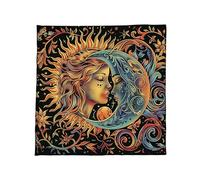 Psdndeww 3. Paño De Varios Tamaños Ligero Que Ahorra Espacio 50x5 0cm/60x60cm/75x75cm Ideal para Lecturas Y Reuniones Paño Adivinación Terciopelo Místico sobre La Marcha