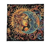 Psdndeww 3. Paño De Varios Tamaños Ligero Que Ahorra Espacio 50x5 0cm/60x60cm/75x75cm Ideal para Lecturas Y Reuniones Paño Adivinación Terciopelo Místico sobre La Marcha