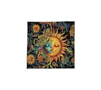 Psdndeww 3. Paño De Varios Tamaños Ligero Que Ahorra Espacio 50x5 0cm/60x60cm/75x75cm Ideal para Lecturas Y Reuniones Paño Adivinación Terciopelo Místico sobre La Marcha