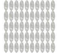 Psdndeww 50pcs Spoon Metal Hard Spinner Baits Fish Lures Swimbaits Sequinas Cebos Hacer Cucharas De Plataformas Slices De Pesca