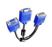 Psdndeww Adaptador Divisor VGA Premium 1 Puerto Macho a 2 Velocidad Rápida Mejora La Transmisión Divisor VGA De Doble Monitor