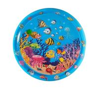 Psdndeww Alfombrilla de refrigeración para gatos, almohadilla para siesta, cama inflable para perros, tumbona con temática oceánica, tapete de agua creativo