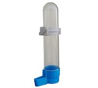 Psdndeww Alimentador automático para pájaros, loro, cacatúa, bebedor de agua, tazón, dispensador de jaula, suministros
