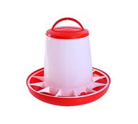Psdndeww Alimentador automático para pollos, dispensador automático de alimentos para aves de corral con asa, 3 tamaños para colgar, para granja de pollitos de pato
