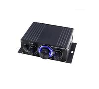 Psdndeww Amplificador DE Potencia ESTÉREO HiFi Portátil De 12V 20W + 20W 2 0 Canales para Hogar Y La Oficina Sonido Compacto Pequeño Amplificador De Cine En Casa