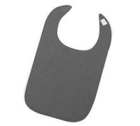 Psdndeww Babero lavable para personas mayores, protección de ropa, adultos y ancianos, reutilizable, agua repelente, gris, unisex-adultos