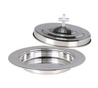 Psdndeww Bandeja De Comunión De Acero Inoxidable 304 con De Pan Apilable Que Ahorra Espacio Adecuado para Servicios De Adoración Bandeja De Pan De Comunión para Uso En La Iglesia