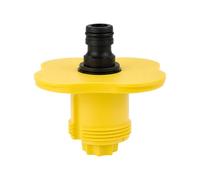 Psdndeww Base de brida de llenado de agua marina ABS con montaje roscado | Entrada de recambio marino ABS con sección inferior roscada, base de brida y suministro de manguera para mantenimiento de