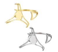 [Psdndeww] Base de pendientes de latón personalizable portátil única para decoración de accesorios para el hogar y uso diario, juego de 2
