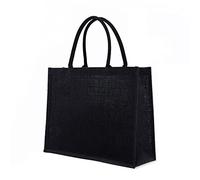 Psdndeww Bolsa de arpillera con asa suave para mujer, bolso de compras, dama de honor, Navidad, Acción de Gracias, como se muestra, 45x35x16cm