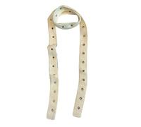 Psdndeww Bufanda De Felpa Con Adornos Encaje Ganchillo Transpirable Chal Ligero Rayas Largas Accesorio Invierno Textura Similar A Lana Acrílica Accesorio Bufanda Para Bebé