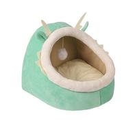 Psdndeww Cama para mascotas, cojín de hábitat para gatos, casa cueva con forma de dragón, lugares de descanso para gatos con teaser gatos, cueva cálida