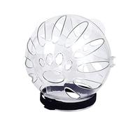 Psdndeww Casco espacial de recuperación para mascotas, antilamidas/mordeduras, transpirable, suministros de ayuda para el aseo del casco