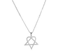 [Psdndeww] Collar con colgante geométrico contemporáneo, acero inoxidable sólido, acabado dorado, accesorios cotidianos, tencéter, collar irregular de cinco gramos, フリーサイズ, Como se describe, Sin