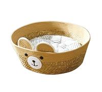Psdndeww Creative - Cama para mascotas desmontable para perros y gatos, diseño de oso de dibujos animados, cómoda cesta de varios tamaños
