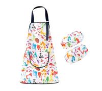 Psdndeww Creative Kids Craft Painting Apron Full Arm Coverage Durability Waterproof Fabric for Classroom Artists for Crafts Waterproof Art Smock for Kindergarten