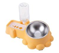 Psdndeww Cuenco doble para gatos, dispensador de agua para perros, cuenco de agua automático, artículos para el hogar, plato para perros, suministro de alimentación para gatos