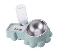Psdndeww Cuenco doble para gatos, dispensador de agua para perros, cuenco de agua automático, artículos para el hogar, plato para perros, suministro de alimentación para gatos