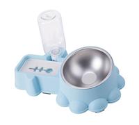 Psdndeww Cuenco doble para gatos, dispensador de agua para perros, cuenco de agua automático, artículos para el hogar, plato para perros, suministro de alimentación para gatos