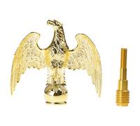 Psdndeww De Asta De Hawks con Acabado Dorado De Tipo Pesado Base Roscada Resistente a La Intemperie Postes De para Exteriores Durabilidad Adornos Hawks