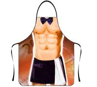 Psdndeww Delantal De Hombre Musculoso Sin Mangas De Fácil Limpieza Para Hombres Para Entretenimiento En Hogar Y Delantal De Hombre De Músculos Sociales