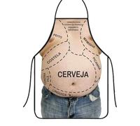 Psdndeww Delantal De Hombre Musculoso Sin Mangas De Fácil Limpieza Para Hombres Para Entretenimiento En Hogar Y Delantal De Hombre De Músculos Sociales