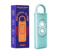 Psdndeww Dispositivo De Alertas De Emergencia ABS Ligero 2 Luces LED Brillantes Sonido De 130 para Protecciones Personales Uso En Exteriores Llavero Alarmas para Mujeres para Seguridad