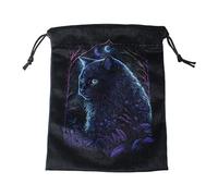 Psdndeww Divinations Tarot - Bolsa de dados para bodas, mantel de oráculos, bolsa de almacenamiento de joyas, bolsa de tarot con cordón