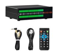 Psdndeww Divisor auditivo estéreo de visualización de espectro musical LED, medidor de sonido de 2 canales con pantalla colorida de 2 x 56 bits