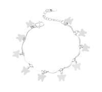 [Psdndeww] Elegante chapado en plata con diseño minimalista coreano y acentos colgantes divertidos para mujeres avanzadas a la moda