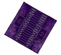 Psdndeww Elegante Mantel De Terciopelo Esteras De Adivinación Portátiles con Ilustraciones Místicas para Meditaciones Espirituales Y Decoración del Hogar Durabilidad Tarots Tela Extendida