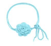 [Psdndeww] Gargantilla de moda collar de punto flor colgante colgante collar nupcial boda ajustable gargantilla cadena para mujeres
