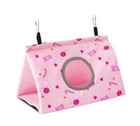 Psdndeww Hamaca colorida para pájaros, cama suave y cálida para descansar, esconderse, jugar y dormir, agujero conveniente para un fácil acceso
