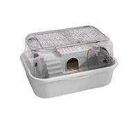 Psdndeww Jaula Panorámica para Roedores con Diseño De Control De Olores Rueda De Ejercicio para Perder Ruido para Hámsteres Pequeños Entretenimiento Jaula para Hámster con Zona De Actividad