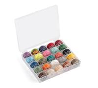 Psdndeww Juego de hilos encerados de poliéster multicolor hechos a mano para joyería, hilo de cuero, textura de poliéster