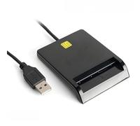 Psdndeww Lector De Tarjetas Inteligente USB2.0 Portátil Conector USB para Bancos Identificación DNIE IC Lector Tarjetas para Teléfonos