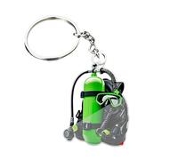 Psdndeww Llavero acrílico con tema de buceo para decoración de vehículos y adorno del hogar, regalo festivo ideal para Navidad, llavero de buceo