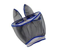 Psdndeww Máscara Profesional contra Moscas De Caballo Caras De Caballos Elásticas Cubierta Facial Ajustable Transpirable Arnés Casco Mosca De Malla Fina Duradera