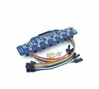 Psdndeww Módulo de sensor de escala de grises de 7 canales para un seguimiento preciso de líneas en robótica y automatización