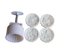 Psdndeww - Molde de pastel tradicional a presión manual para festival de mediados de otoño, herramienta para hornear en casa, 150 g/200 g para amantes de la pastelería