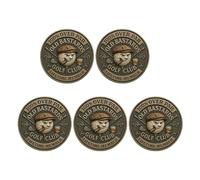 Psdndeww Moneda De Golf Over Pars Old Bastards Desafío Divertido con Diseño Whiskies para Hombres Accesorios Divertidos para Miembros del Club Golf Toda La Vida