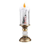 Psdndeww Nieve Flotante LED Bola De Luz De Vela Multicolor Decoración Cambiante para Fiesta De Navidad Oficina En Casa Nevadas Dinámicas Decoración Navideña