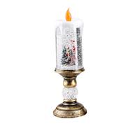 Psdndeww Nieve Flotante LED Bola De Luz De Vela Multicolor Decoración Cambiante para Fiesta De Navidad Oficina En Casa Nevadas Dinámicas Decoración Navideña