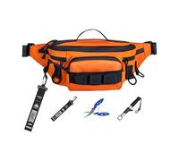 Psdndeww Práctico Paquete De Cintura Pesca Impermeable 6 Compartimentos Almacenamiento Mayor Comodidad Soporte para Hombros Equipo Exploración Paquete Pesca con Correa Ancha Ajustable