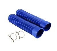 Psdndeww Protector de horquilla delantera amortiguadora de golpes, 1 par de polainas para botas de motocicleta