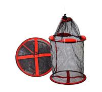 Psdndeww Red flotante de almacenamiento de peces con bolas de flotabilidad ampliadas y tela de secado rápido, perfecta para pesca en instituciones o barcos, con correas a prueba de fugas y marco