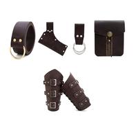 Psdndeww Renacimientos Cinturón De Riñoneras Brazales Accesorios Fiesta Halloween Disfraces Cosplay Conjunto Disfraces Caballeros Medievales Disfraz Renacimiento Para Hombres