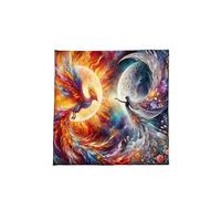 Psdndeww Tapiz Cuadrado De Adivinación Fénix Diosas Astrología Mantel Tarot Mantel Mantel Suministros De Brujería Tarjeta De Adivinación Mantel Decoración De Pared