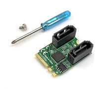 Psdndeww Tecla A+E Multifuncional para Doble Puerto SATA3.0 Compatible con Tarjeta De Expansión De 6Gbps para Placa Base De Escritorio/portátil